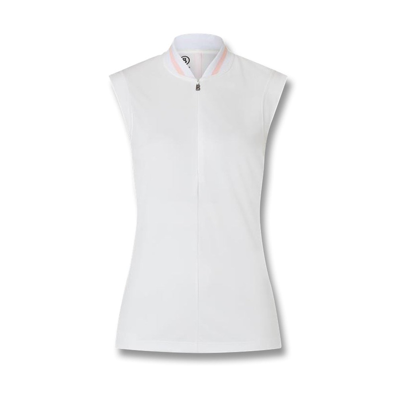 Bogner Eva Sleeveless Golf Polo White – SS23 Women