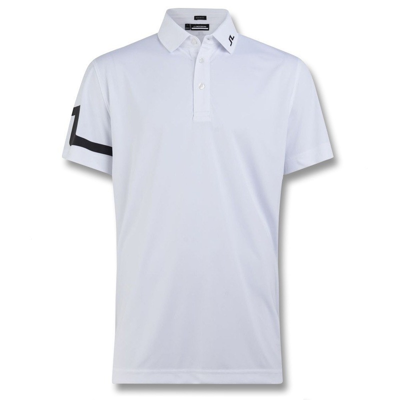J.Lindeberg Heath Regular Fit Jersey Golf Polo White – SS25 Men