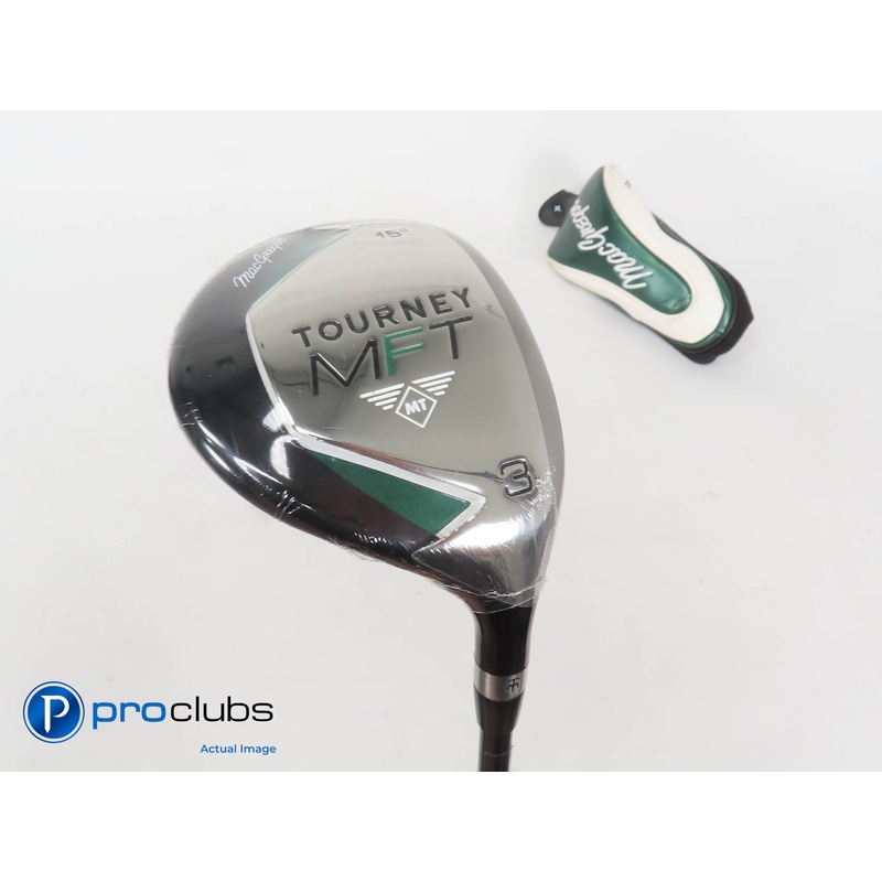 New! MacGregor Tourney MFT 15* 3 Wood w/Cover – UST M6T Senior Flex – 400022