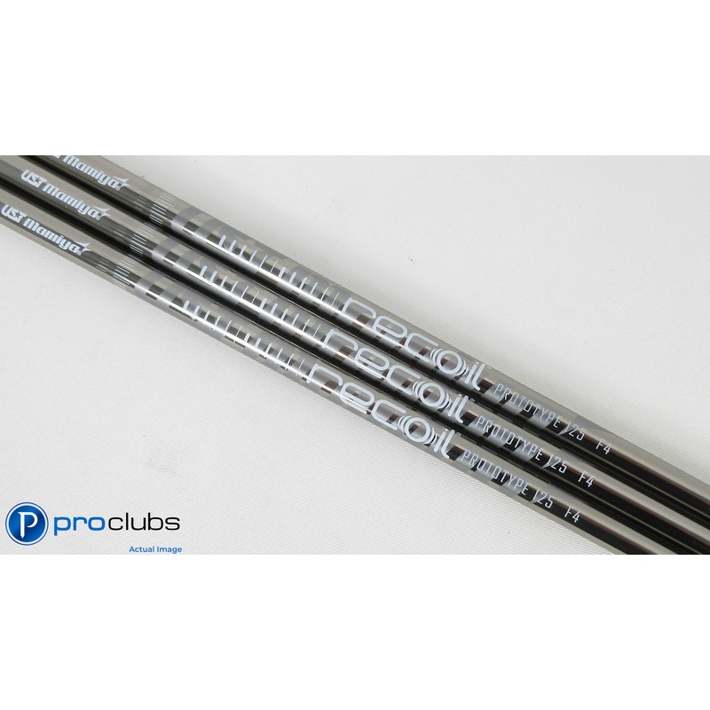 3- NEW UST MAMIYA RECOIL PROTOTYPE 125 F4 STIFF FLEX GRAPHITE WEDGE SHAFTS .355