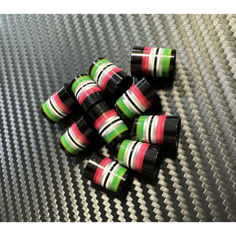 Custom Iron Ferrules 10 Pack – Black/Red/Green