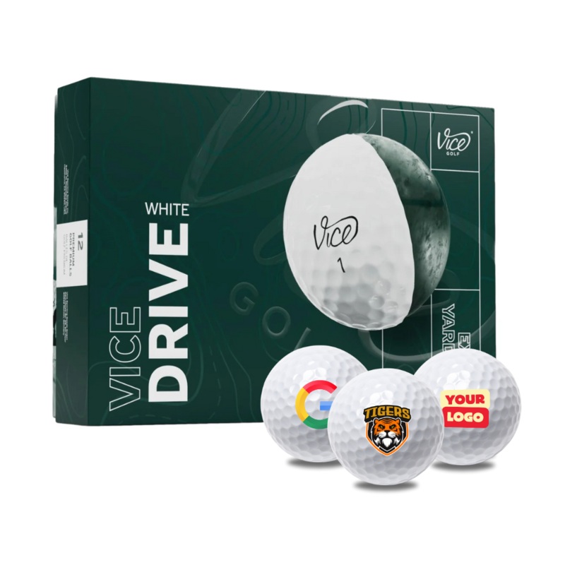 Custom Logo Vice Drive Golf Balls