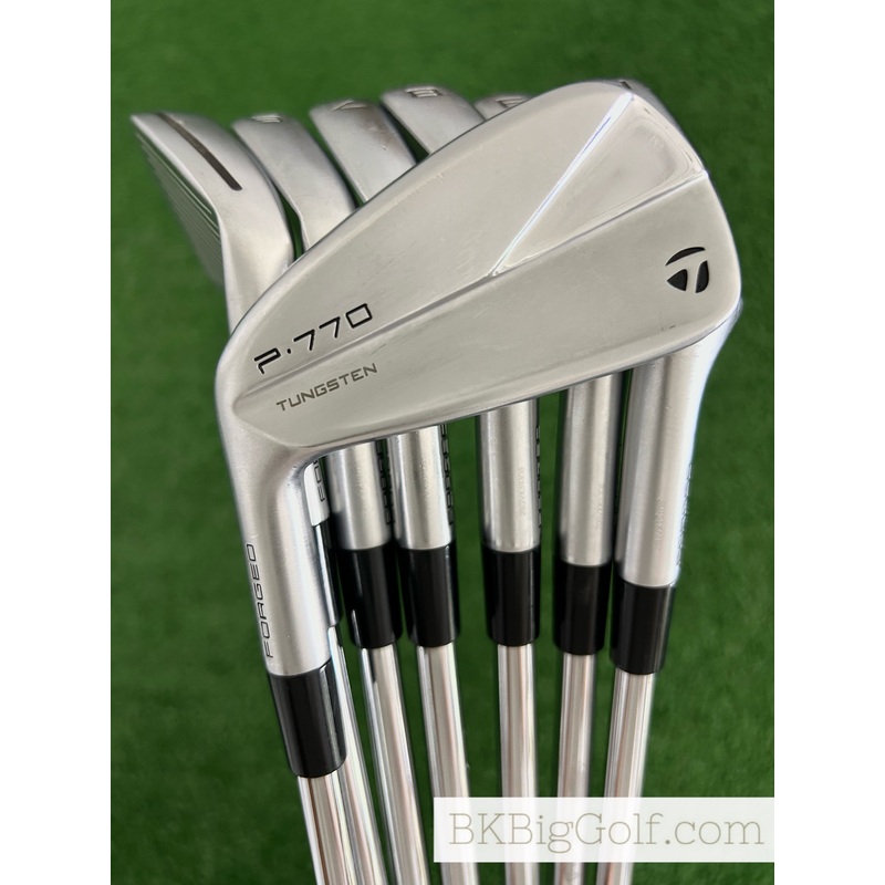 LH Taylormade P770 / P7MC 23 Forged Combo Iron Set 4-P / KBS Tour 130 X Extra Stiff +1/2