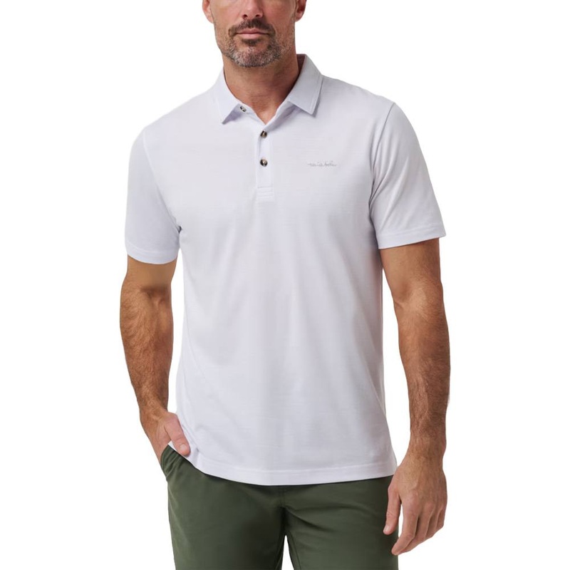TravisMathew The Zinna 2.0 Golf Polo White – SS25 Men