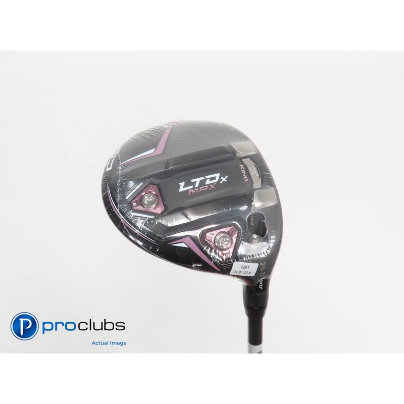 New! Ladies Cobra KING LTDx MAX 25.5* 7 Wood – UST Helium 4F1 Ladies Flex 374976