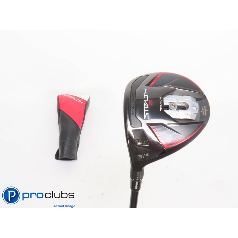 Left Handed TaylorMade Stealth 2 Plus+ 15* 3 Wood w/HC – Kai’li Regular – 421795