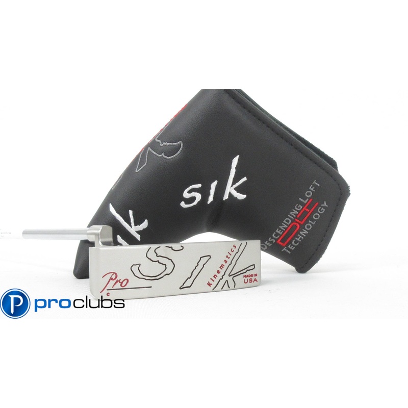 NEW LEFT HANDED SIK PRO C-SERIES PLUMBERS NECK PUTTER 34″ w/ HEADCOVER #368380
