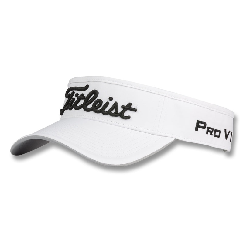 Titleist Tour Performance Staff Collection Golf Visor White/Black – 23 Men