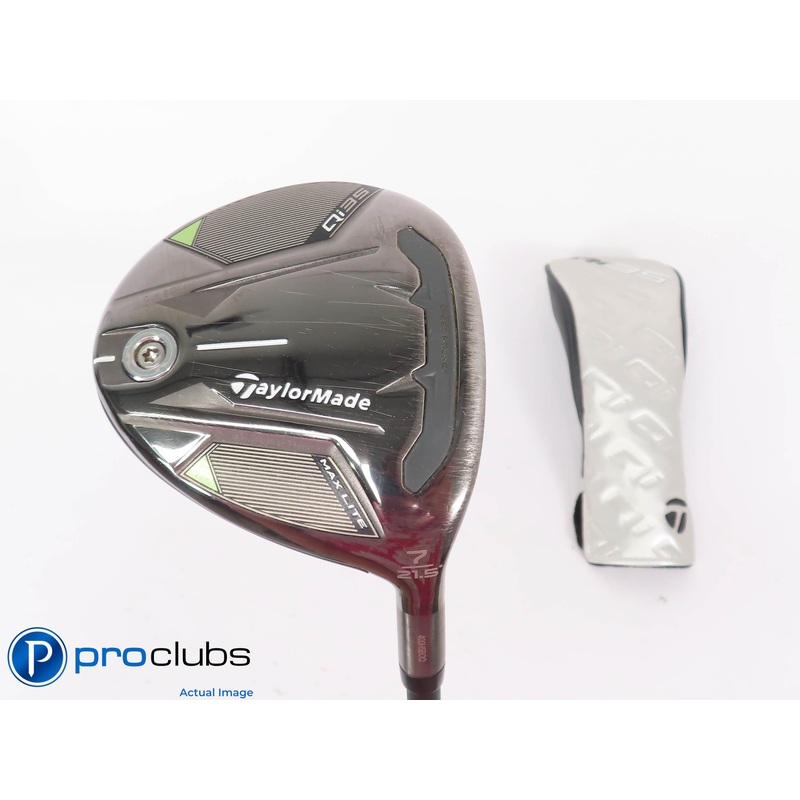Nice TaylorMade Qi35 MAX Lite 21.5* 7 WOOD w/HC Vanquish 4 R2 Senior Flex 448622