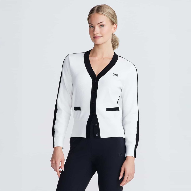 Women’s Contrast V-Neck Cardigan