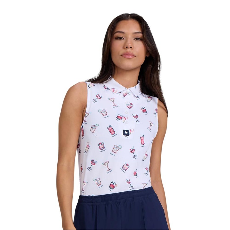 Bad Birdie Women’s With A Twist Sleeveless Polo