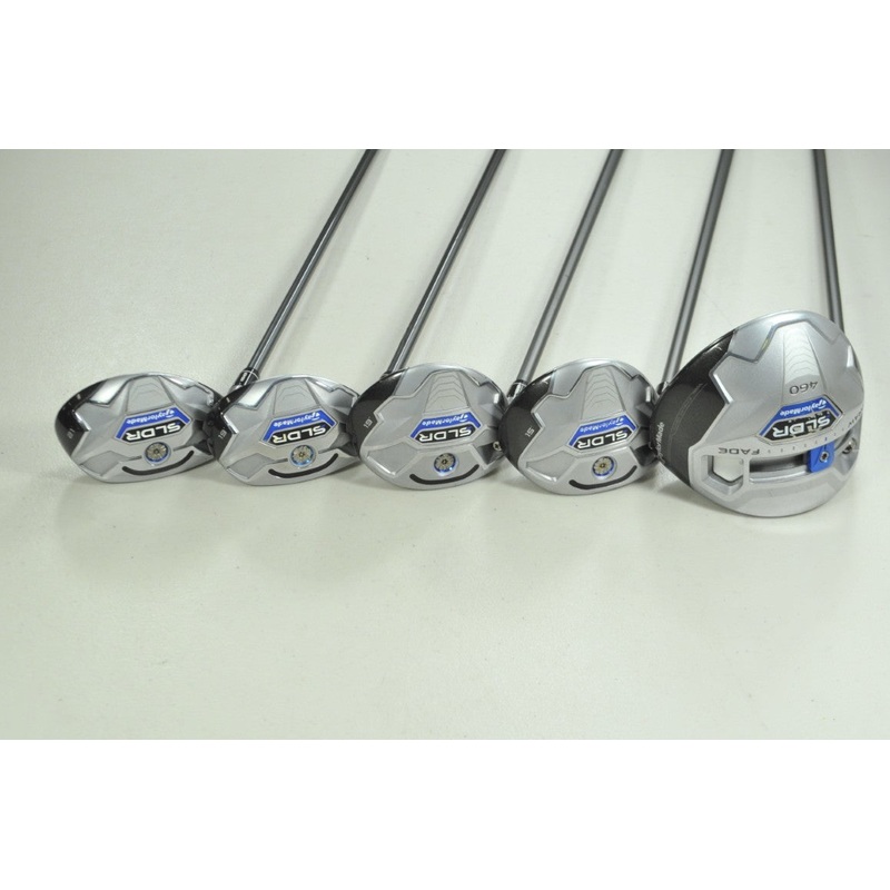LEFT TaylorMade SLDR 10.5* Driver, 3 and 5 Woods, 3 and 4 Hybrids Senior #197471
