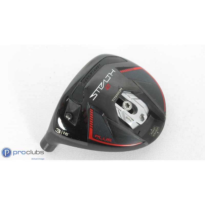 Nice! Left Hand TaylorMade Stealth2 Plus 15* – 3 Wood – Head Only – L/H 379230