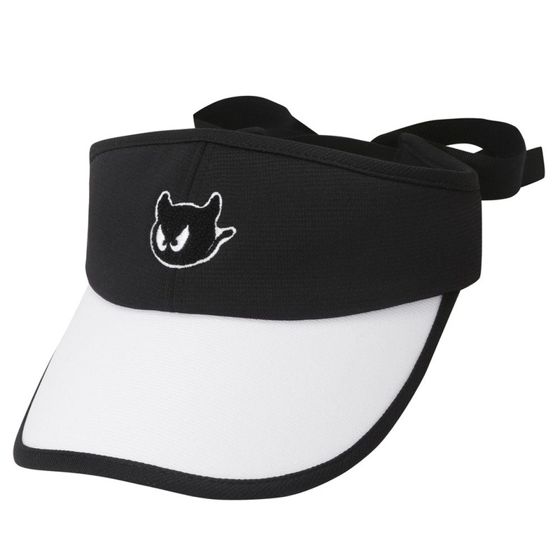 WAAC Waacky Ribbon Sun Golf Visor Black – 23 Women
