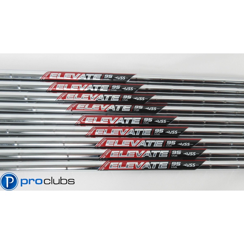 NEW TRUE TEMPER ELEVATE 95 VSS STIFF FLEX STEEL IRON SHAFTS (2-PW) .355 #404578