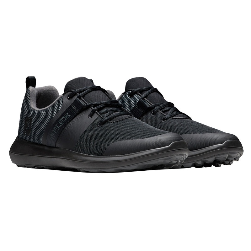 FootJoy FJ Flex Spikeless Golf Shoes Previous Season Style Black – 21 Men