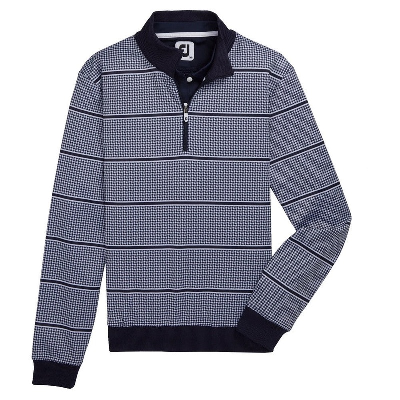 FootJoy Half Zip Houndstooth Print Midlayer Golf Pullover 2022 Women