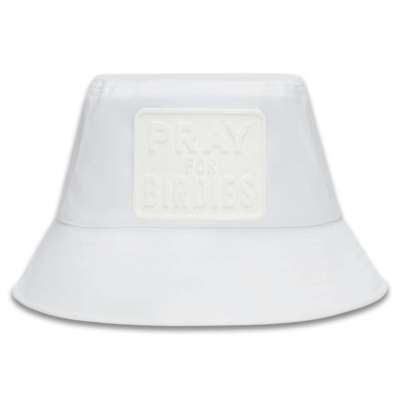 Gfore Pray For Birdies Perforated Featherweight Tech Golf Bucket Hat Snow – FA24 Women