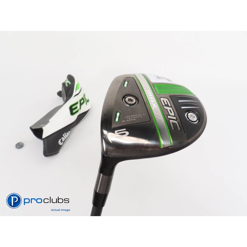 Left Handed Callaway Epic MAX 18* 5 Wood w/HC- Cypher 50 5.5 Regular Flex 315455