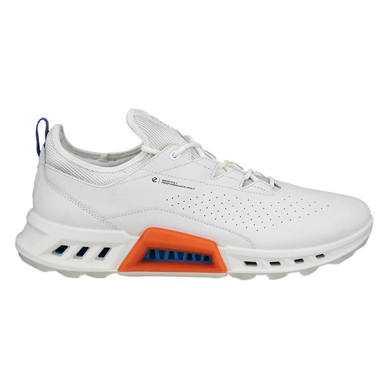 ECCO BIOM C4 Spikeless Golf Shoes White/Mazarine Blue – SS24 Men