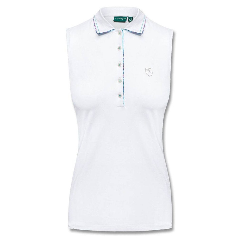 Chervo Aghene Golf Polo White/Puffo Floral Print – SU21 Women