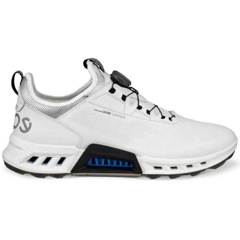 ECCO Biom C4 BOA Gore-Tex Spikeless Golf Shoes – White/Black