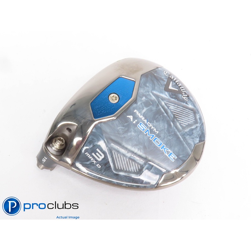 Left Handed Callaway PARADYM Ai Smoke MAX D 15* 3 Wood – Head Only – L/H #429475