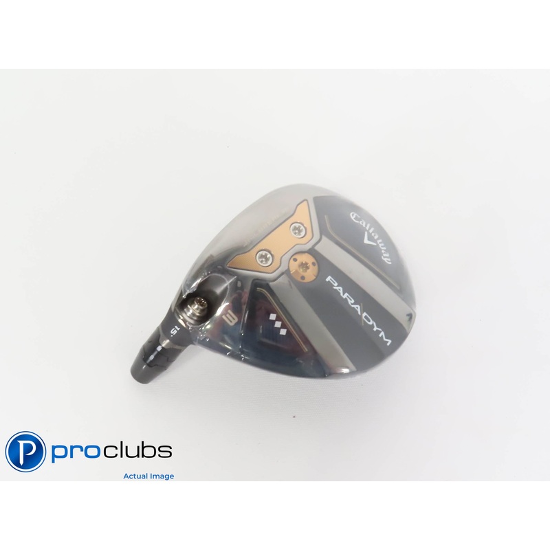 NEW! Left Hand Callaway Paradym  15* 3 Wood – Head Only w/adapter – 403007