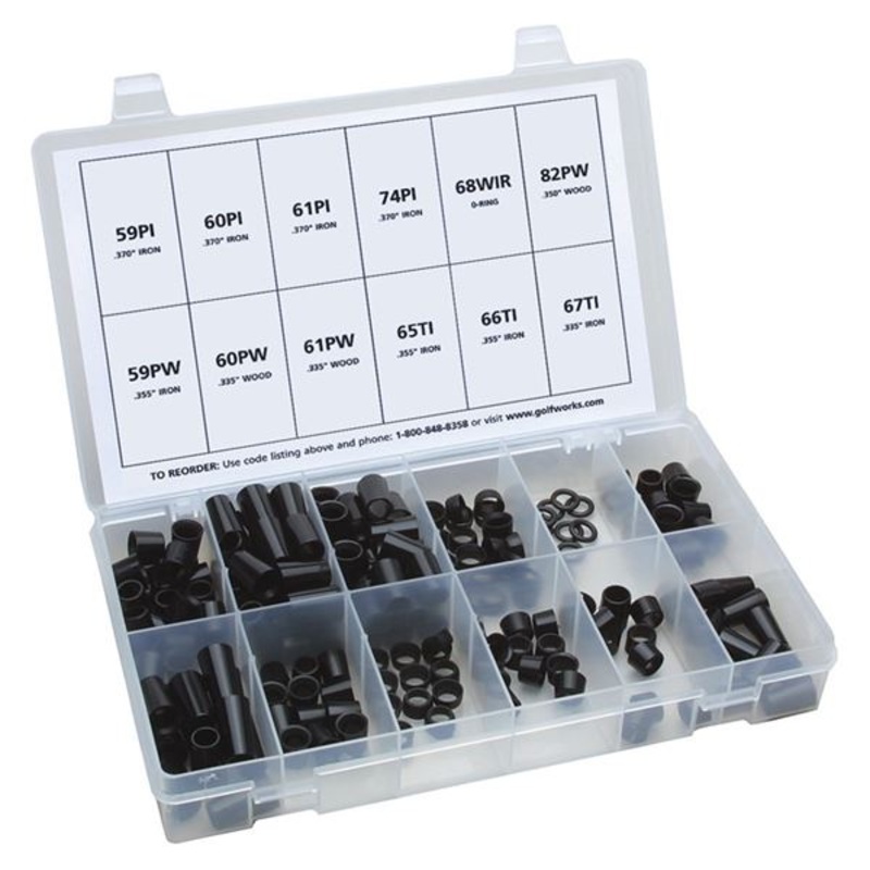 GolfWorks Black Ferrule Kit – 192 pcs