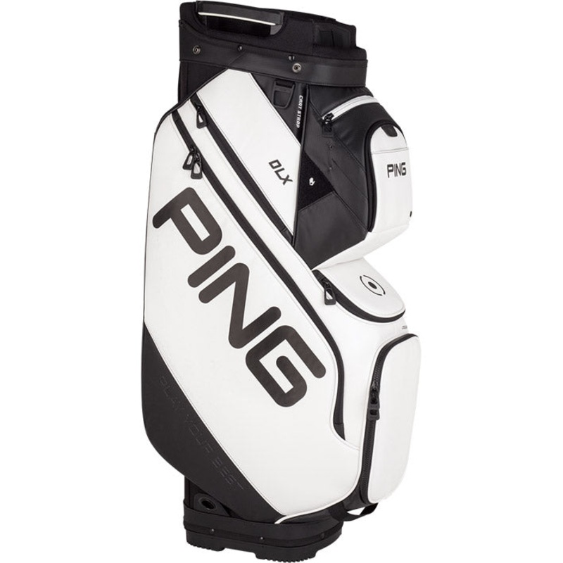 PING DLX Cart Bag Classic – White/Black