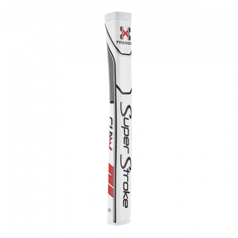 SuperStroke Traxion CLAW Putter Grip 1.0 White/Red/Grey