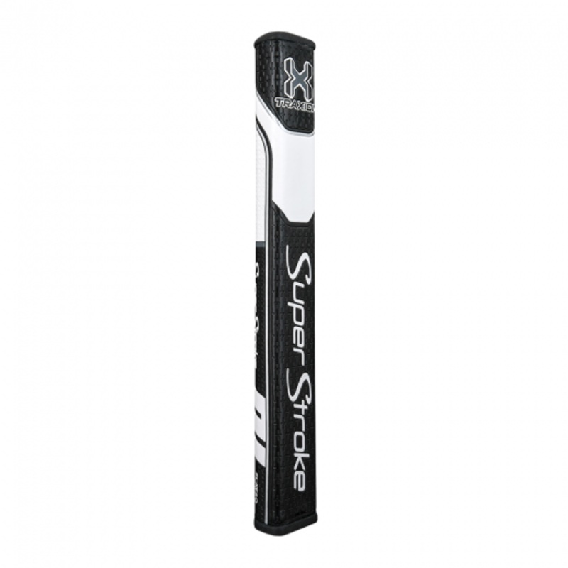 SuperStroke Traxion Flatso Putter Grip 1.0 Black/White