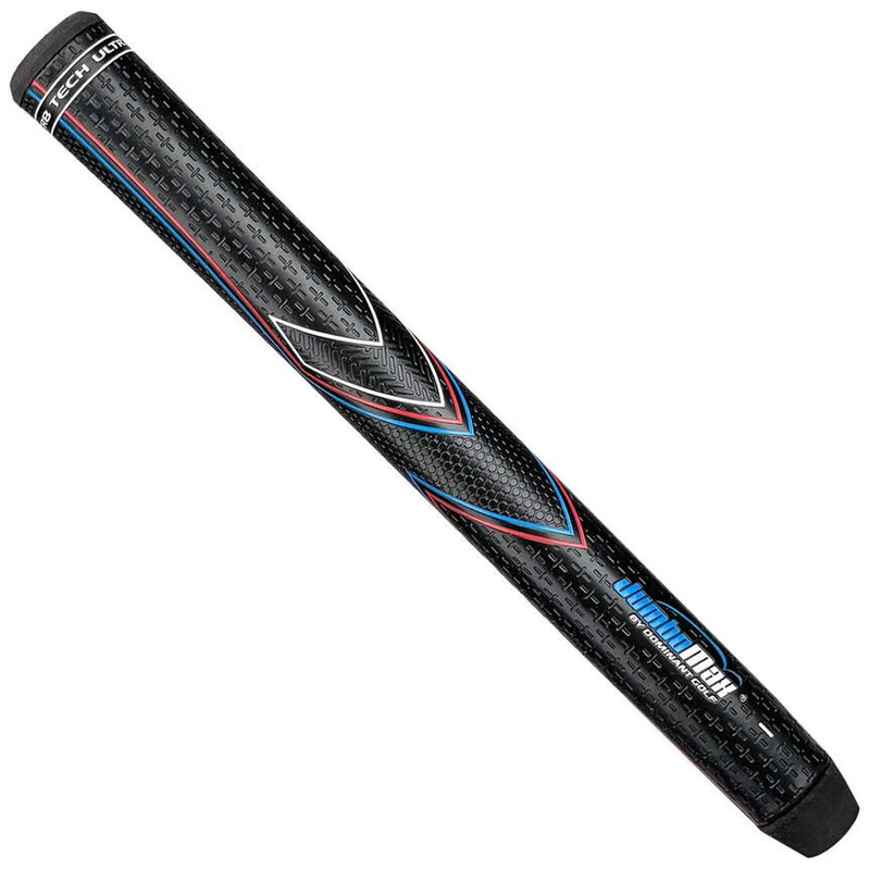 JumboMax JMX Ultralite Str8 Tech Non-Tapered Black Swing Grips – Red/White/Blue Extra Small
