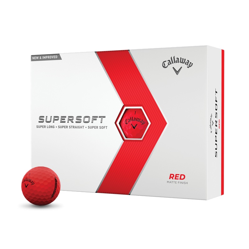 Callaway 2023 SuperSoft Red Golf Balls (1 Dozen)