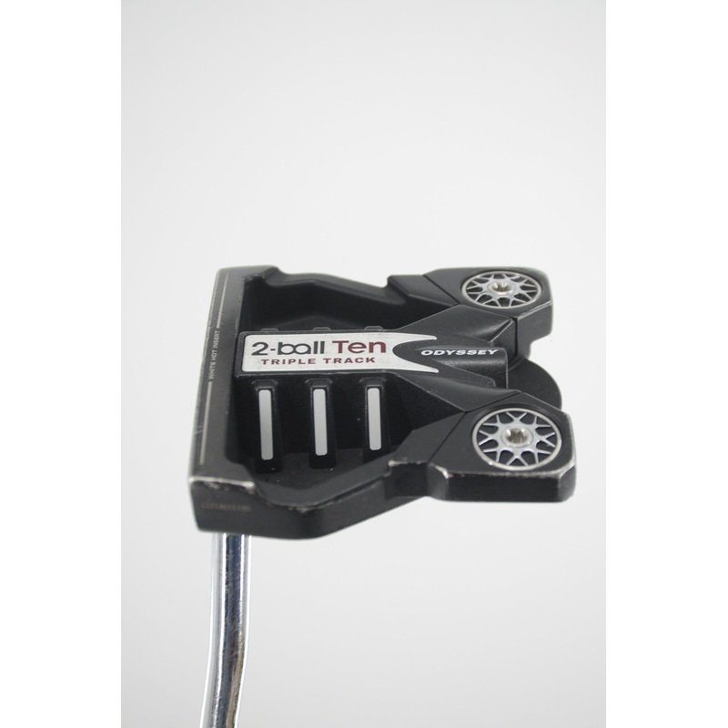 Lefty Odyssey Ten 2-Ball Triple Track Red Stroke Lab Putter 34.75″