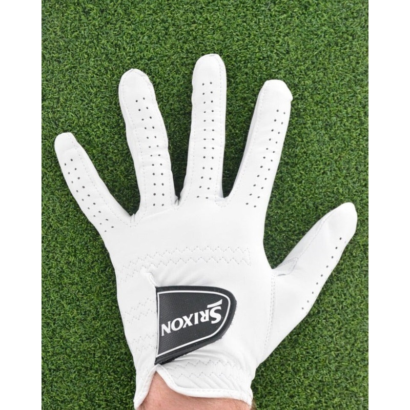 NEW Srixon Premium Cabretta Glove – White LH (for Right-Handed golfers) Small