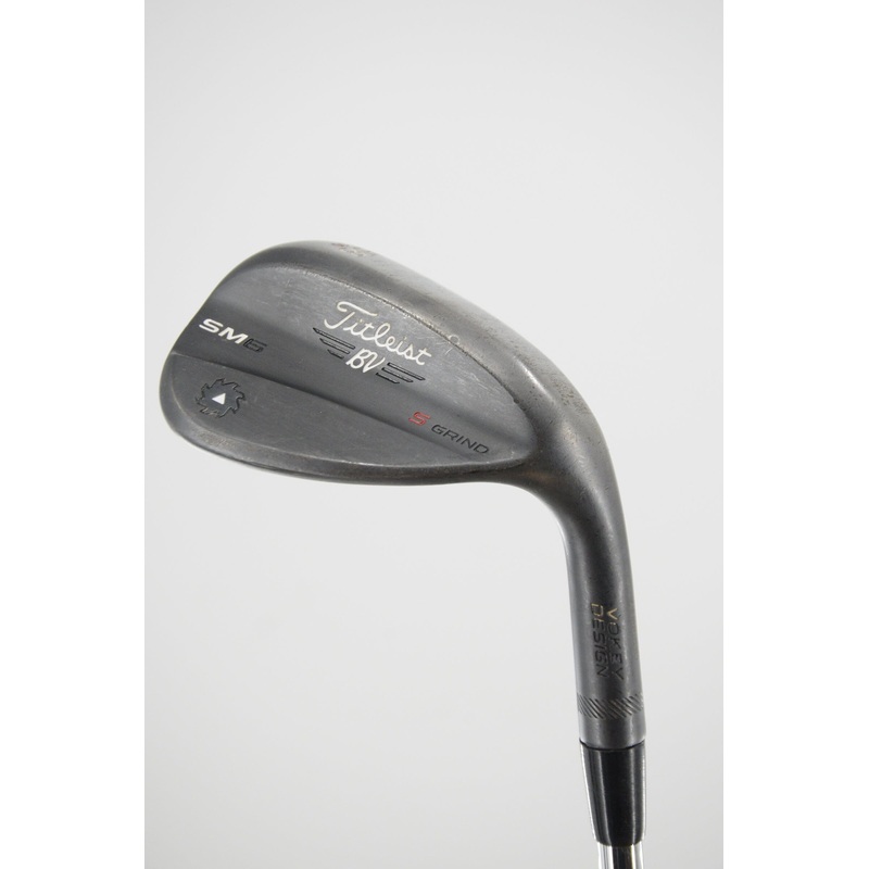 Titleist Vokey SM6 Jet Black 58 Degree Wedge S Flex 34.5″