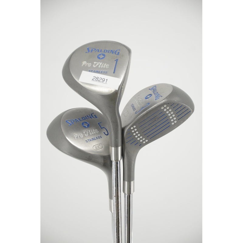 Women’s Spalding Pro Flite D, 3W, 5W Wood Set W Flex