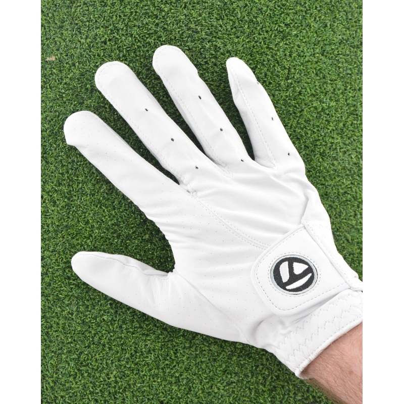 NEW Women’s RH TaylorMade ’21 Tour Preferred Glove – White *FOR LEFT-HANDED GOLFERS* Women’s Large