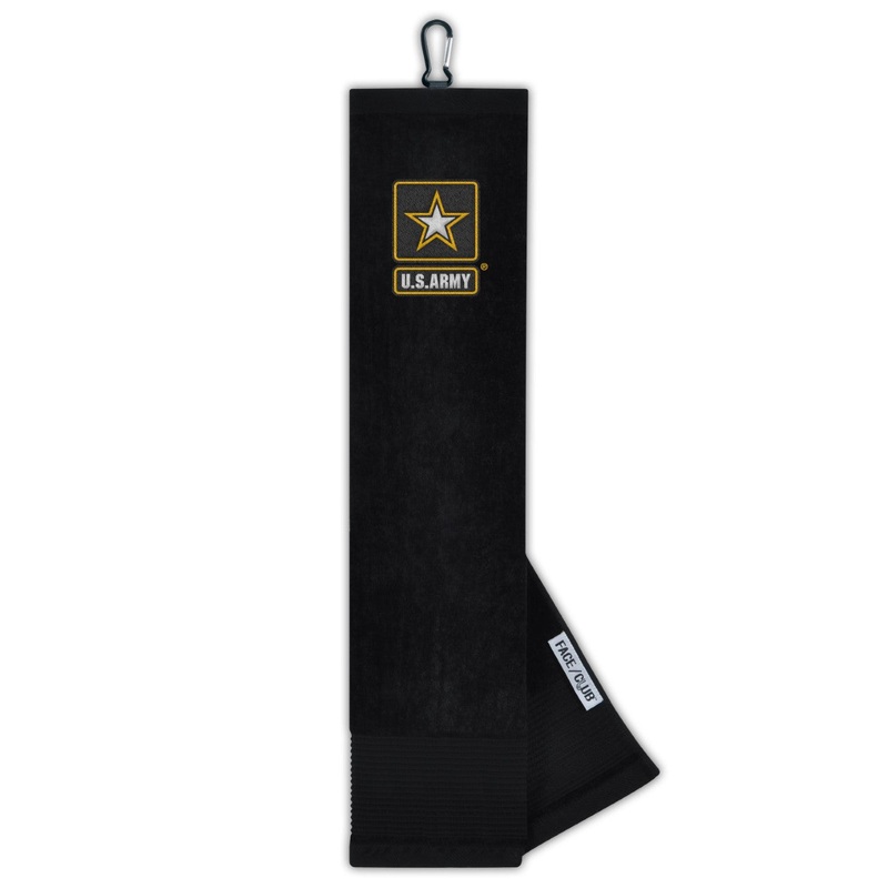 Team Effort Embroidered Military US Army Golf Towel Black