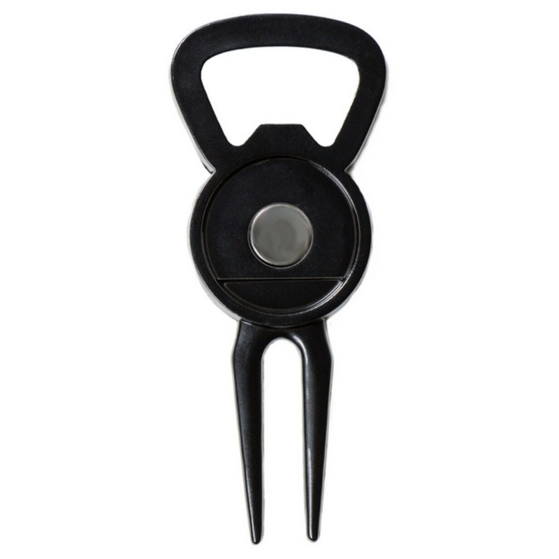 Black Bottle Opener Divot Tool Black