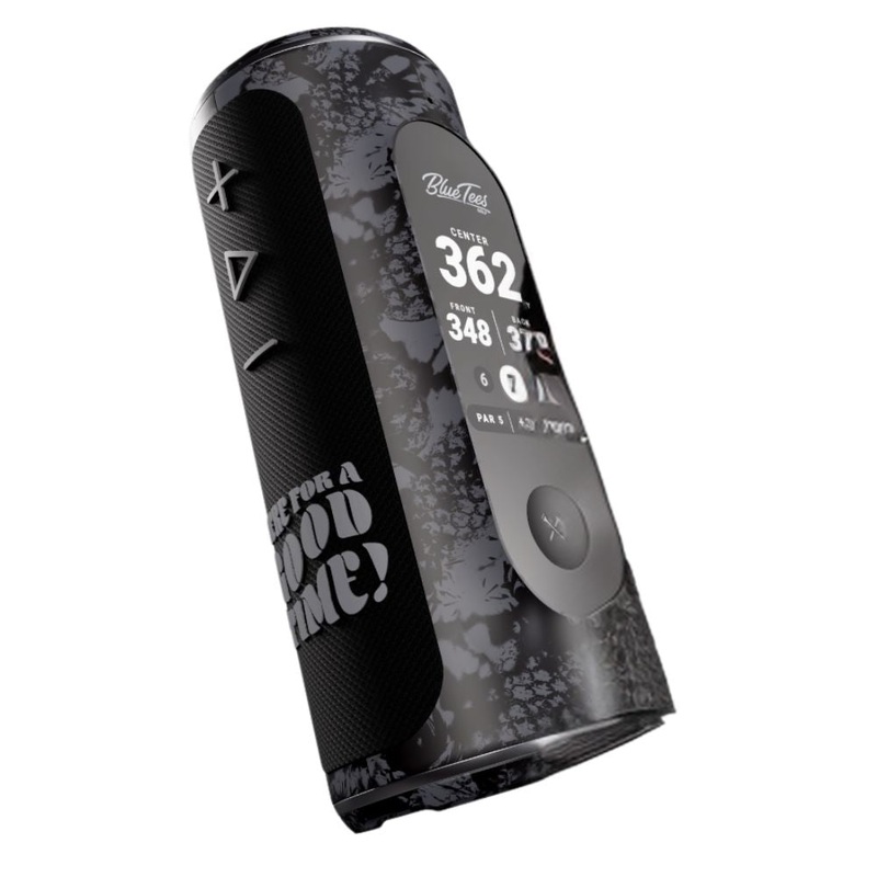 Blue Tees Player+ GPS Golf Speaker – Black Grey Pineapple – Travis Matthew Black Grey Pineapple