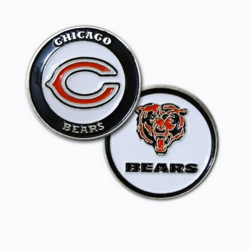 Chicago Bears NFL Golf Ball Marker Orange/Blue