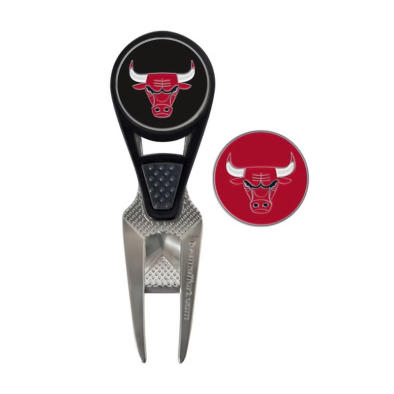 Chicago Bulls Ball Mark Repair Tool & Ball Marker Set Red/Black