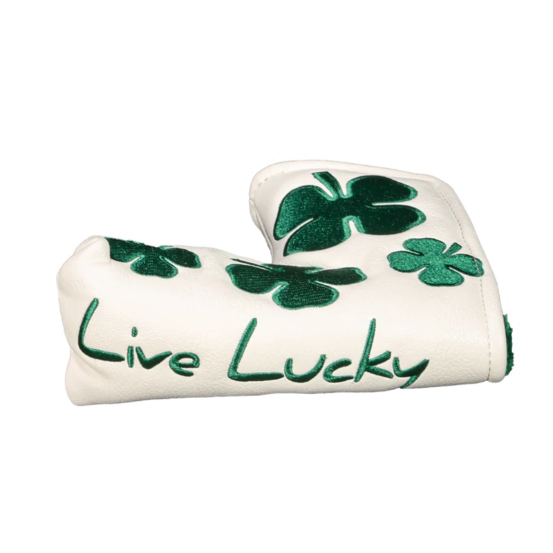 CMC Design Live Lucky Evergreen Blade Putter Headcover White/Green