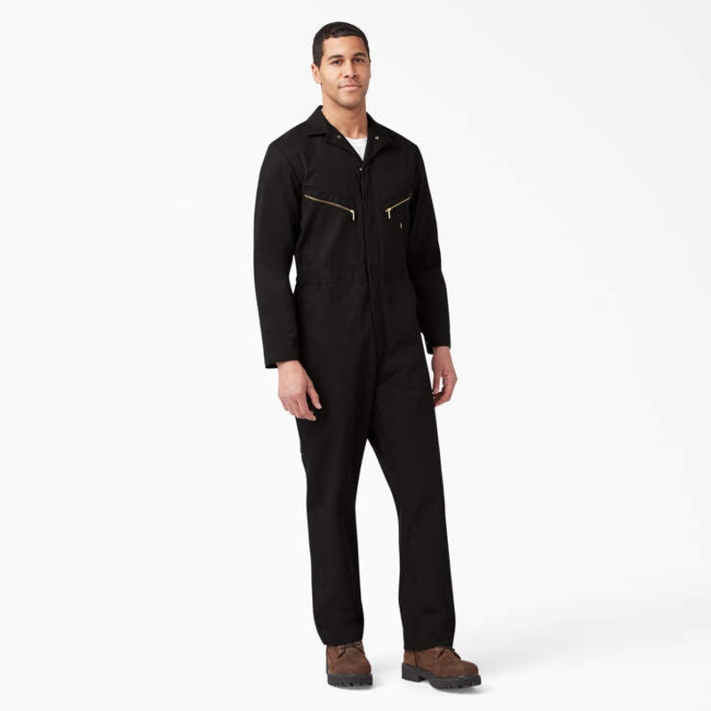 Dickies Men’s Deluxe Blended Long Sleeve Coveralls Dark Navy 4XL  Regular