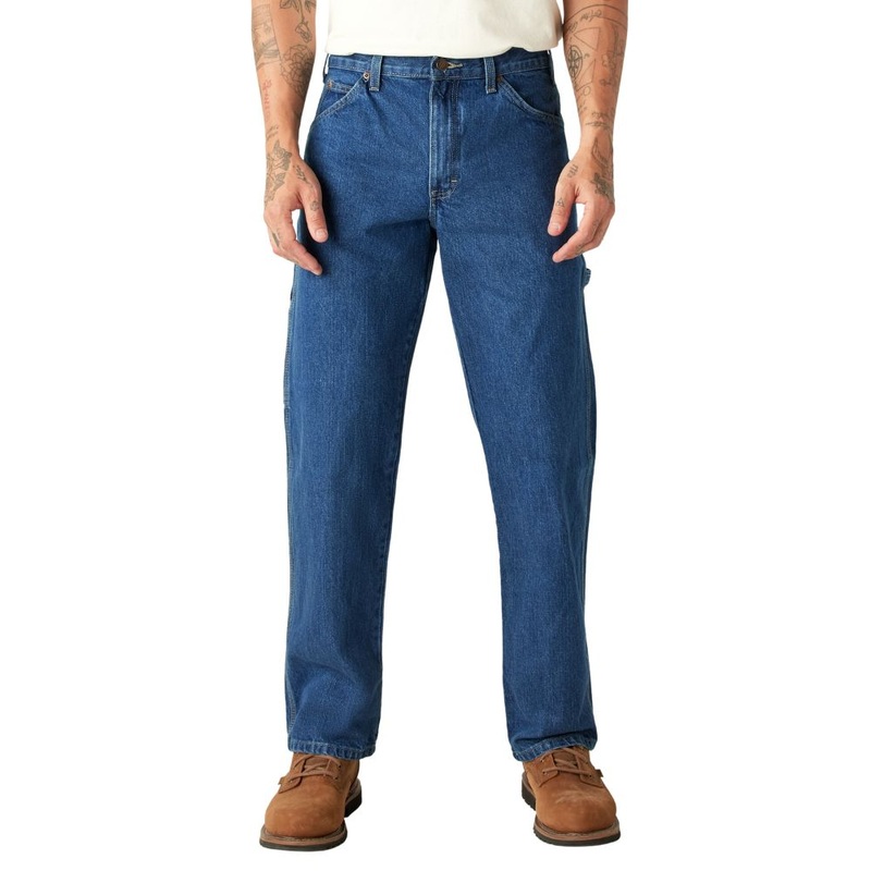 Dickies Men’s Denim Utility Jean Relaxed Stonewashed Indigo Blue 40W x 34L