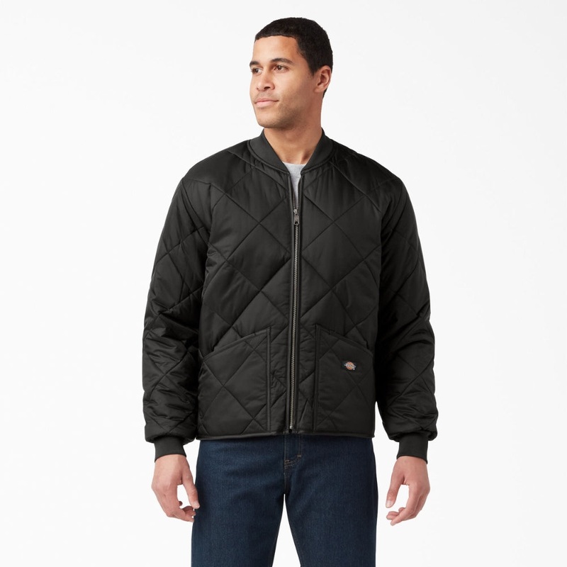 Dickies Men’s Diamond Quilted Jacket Black S