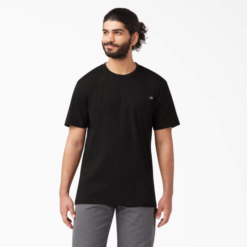 Dickies Men’s Short Sleeve Pocket Tee Relaxed T-Shirt Black S