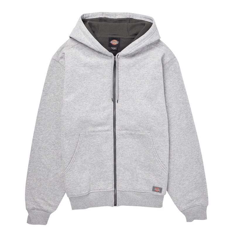Dickies Men’s Thermal Lined Full-Zip Fleece Hoodie Black S